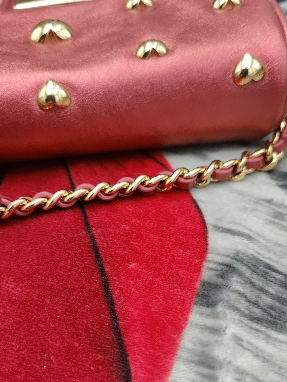 Karl Lagerfeld Paris Agyness Heart Studded Convertible Bag